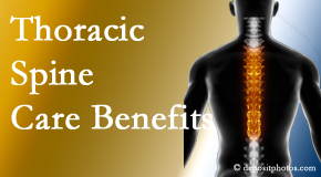 Old Mill Chiropractic wonders at the benefit of thoracic spine treatment beyond the thoracic spine to help even neck and back pain. 