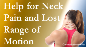 Old Mill Chiropractic helps neck pain patients with limited spinal range of motion find relief of pain and restored motion.