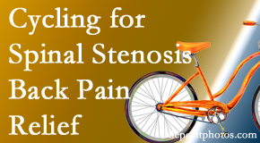 Old Mill Chiropractic encourages exercise like cycling for back pain relief from lumbar spine stenosis.