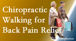 Old Mill Chiropractic encourages walking for back pain relief in combination with chiropractic treatment to maximize distance walked.