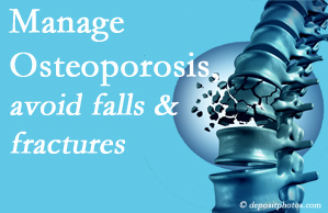 Old Mill Chiropractic presents information on the benefit of managing osteoporosis to avoid falls and fractures as well tips on how to do that.