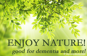 Old Mill Chiropractic encourages our chiropractic patients to get out in nature! Interacting with nature is good for young and old alike, inspires independence, pleasure, and for dementia sufferers quite possibly even memory-triggering.